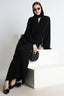 Black Kimono Abaya – Premium Korean Nida Minimal Elegant Abaya