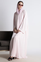 Baby Pink Kimono Abaya – Premium Korean Nida Soft Elegant Abaya