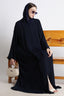 Navy Blue Kimono Abaya – Premium Korean Nida Elegant Minimal Abaya