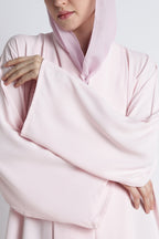 Baby Pink Kimono Abaya – Premium Korean Nida Soft Elegant Abaya